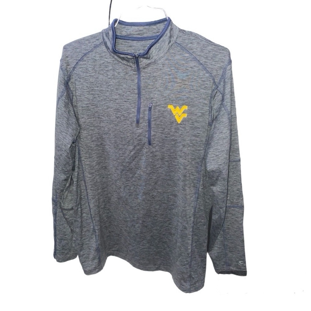 Large WVU Quarter Zip-Up Jacket